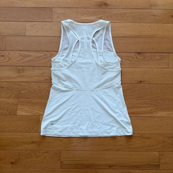 Lululemon Home Stretch White Tank Top Women 6 - Picture 6 of 8